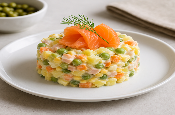 Олів'є з червоною рибою